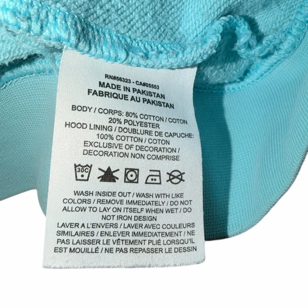 Nike Light Blue Logo Pullover Hoodie Sweatshirt Size S - Picture 6 of 6